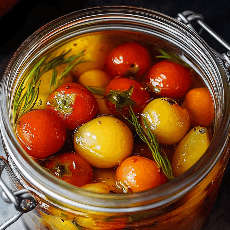 Pickled Cherry Tomatoes and Vegetables