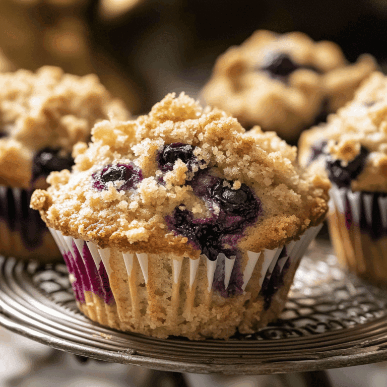 Blueberry Muffins with Crumb Topping