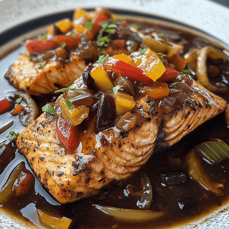 Caribbean Brown Stew Salmon