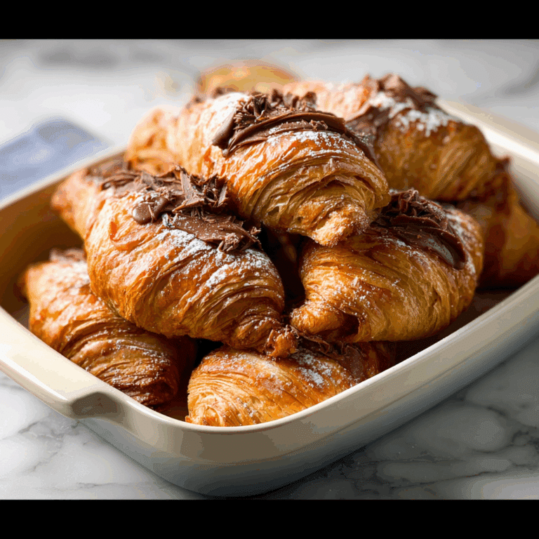 Chocolate Croissant French Toast
