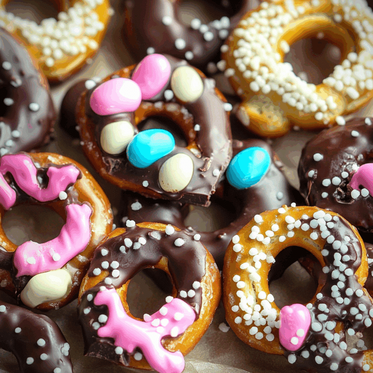 Easter Chocolate Pretzels