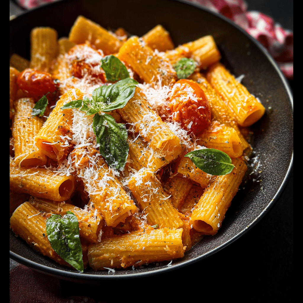 Easy Creamy Tomato Rigatoni