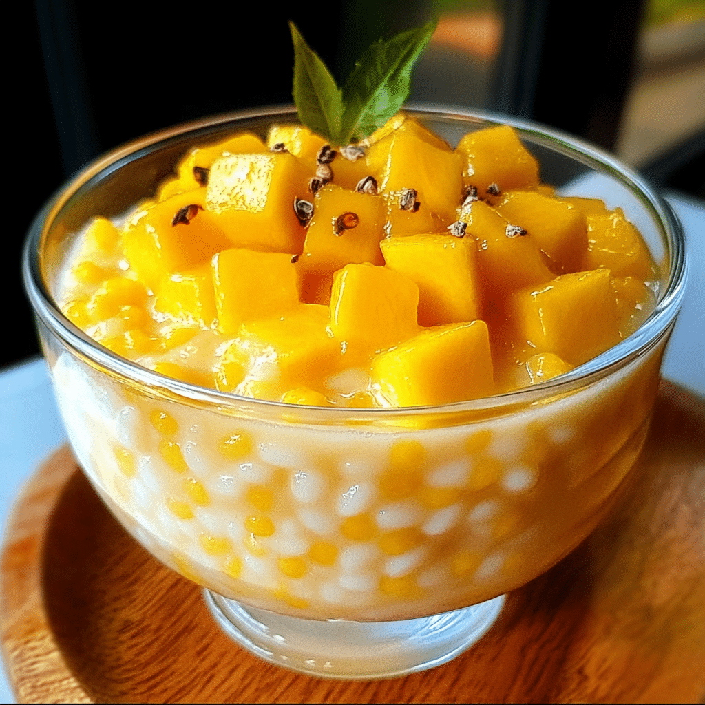 Easy Mango Sago Dessert