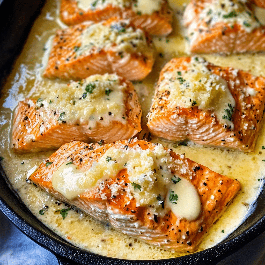 Garlic Butter Parmesan Salmon