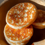 Golden Fluffy Sourdough Crumpets