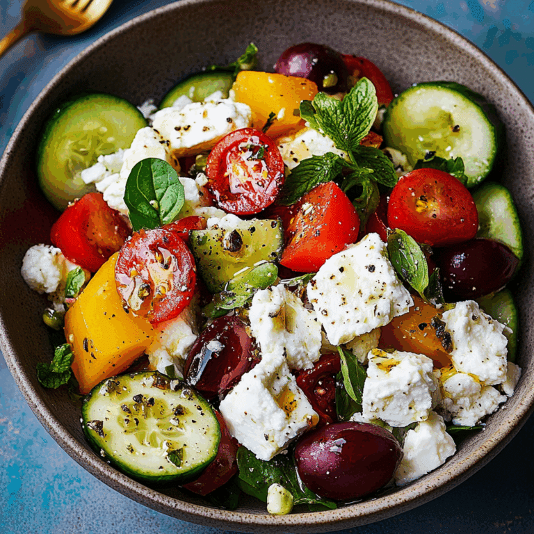 Greek Cottage Cheese Salad