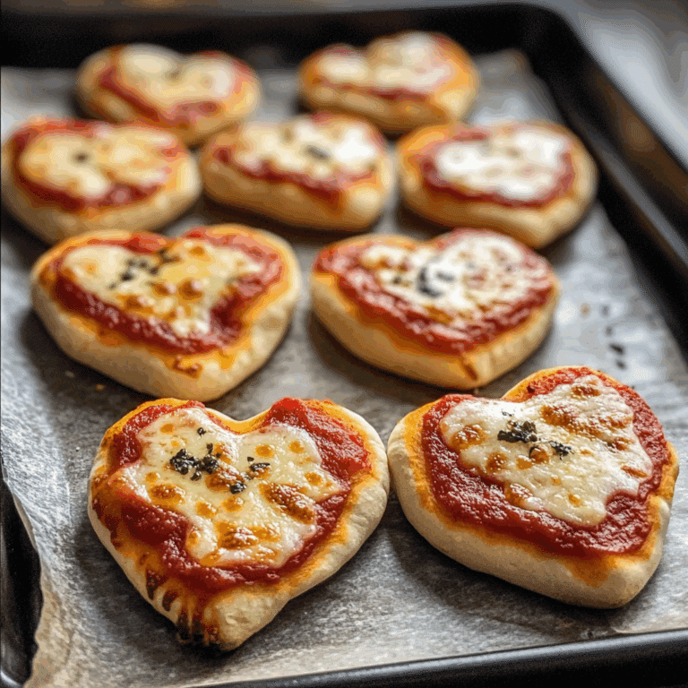 Heart-Shaped Mini Pizzas