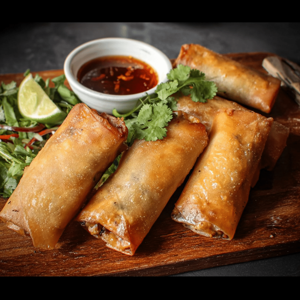 Homemade Chicken Spring Rolls