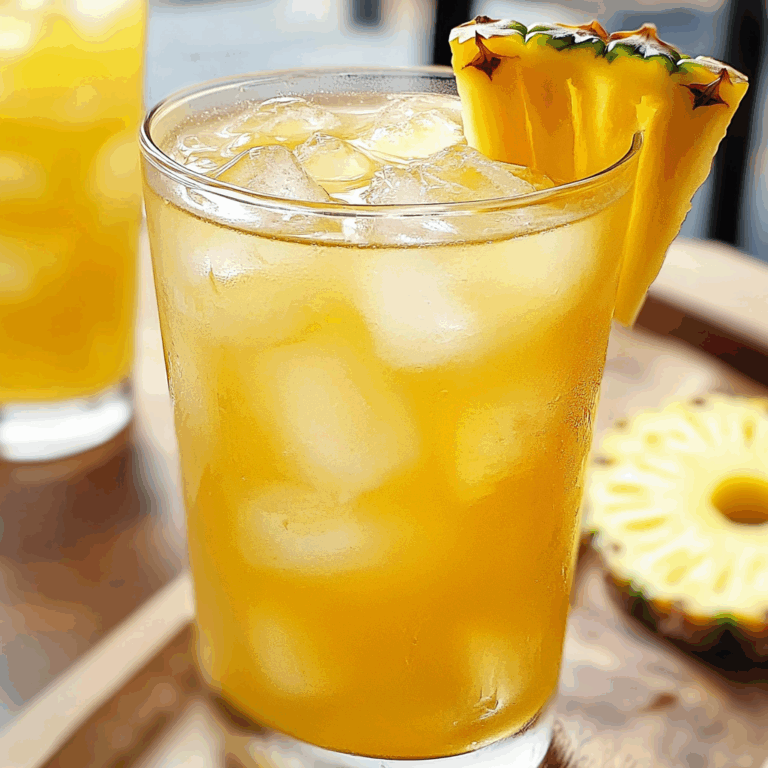 Homemade Pineapple Iced Tea