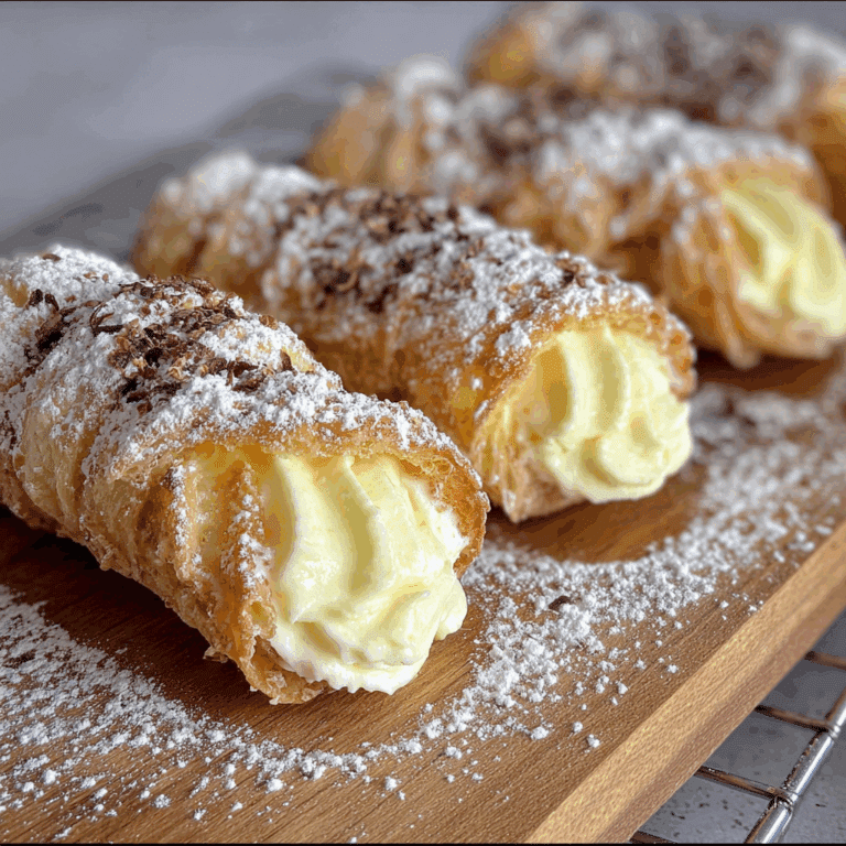 Italian Cream Stuffed Cannoncini