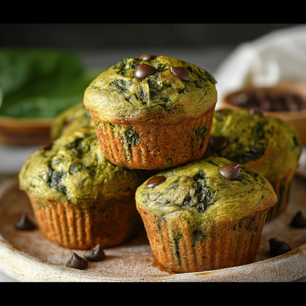 Moist Spinach Muffins