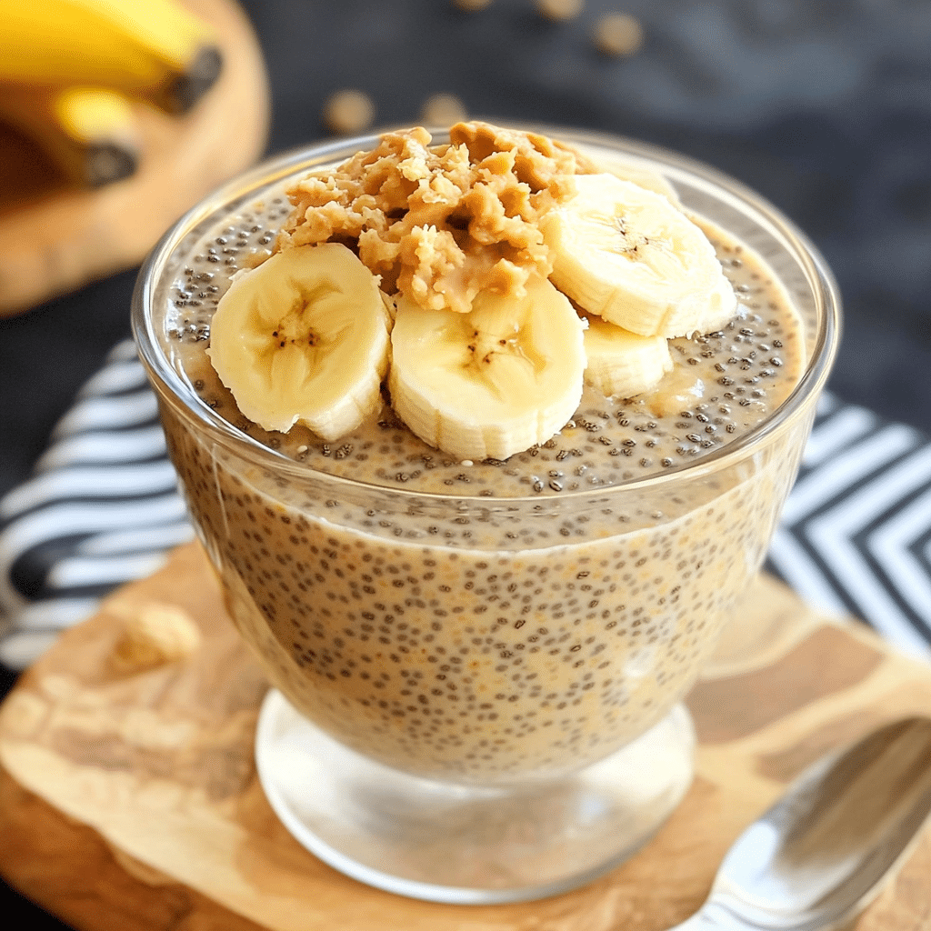 Peanut Butter Banana Chia Pudding