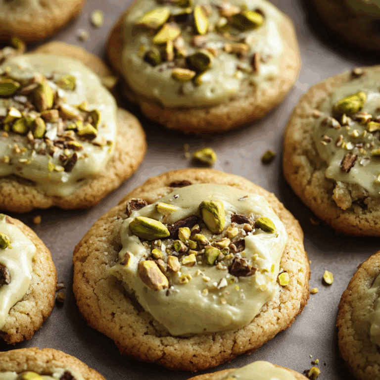 Soft Pistachio Cream Cookies