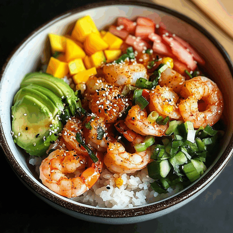 Spicy Shrimp Poke Bowl Recipe