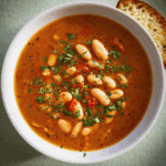 Vegan White Bean Soup Serbian Style