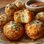 Cheesy Garlic Parmesan Mashed Potato Bites
