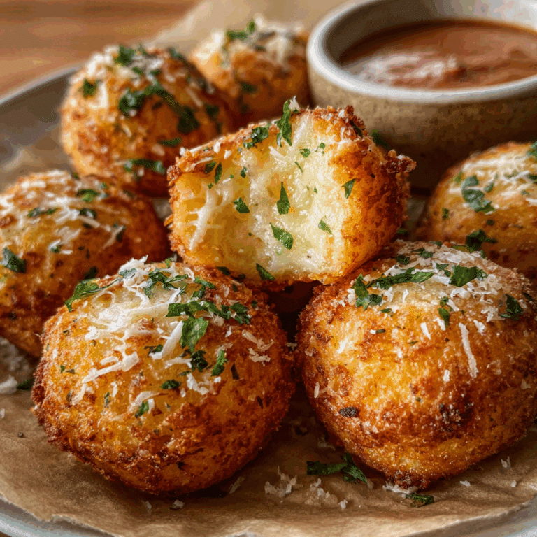 Cheesy Garlic Parmesan Mashed Potato Bites