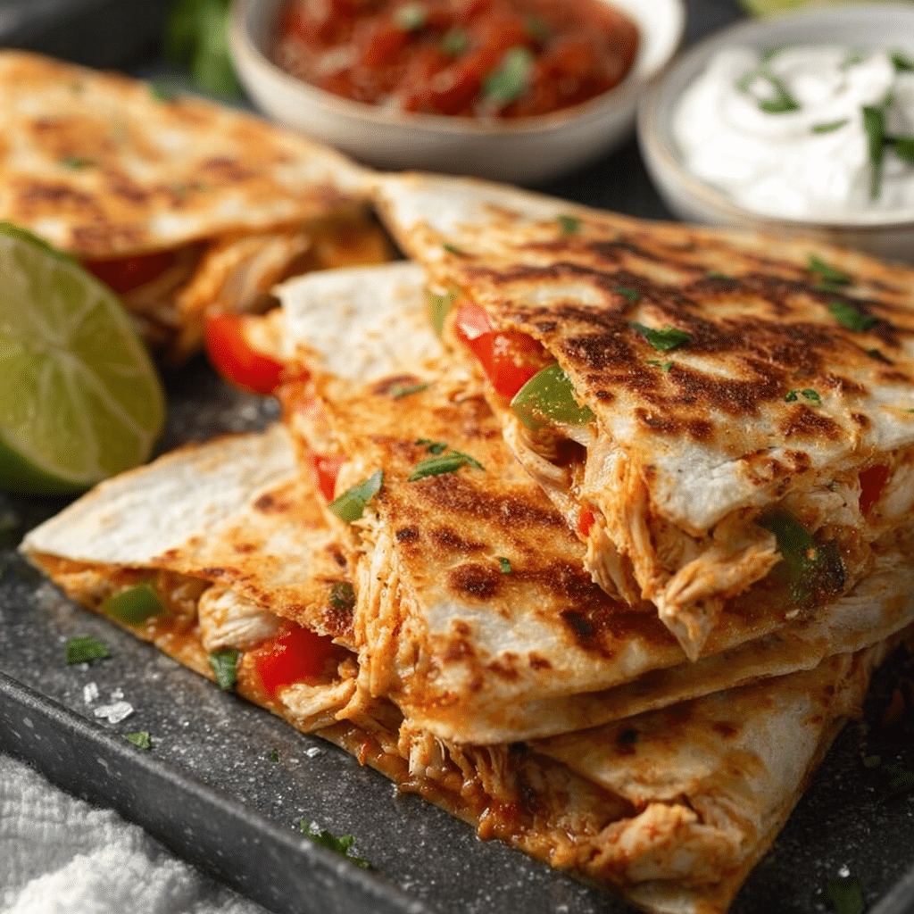 Chicken Fajita Quesadillas