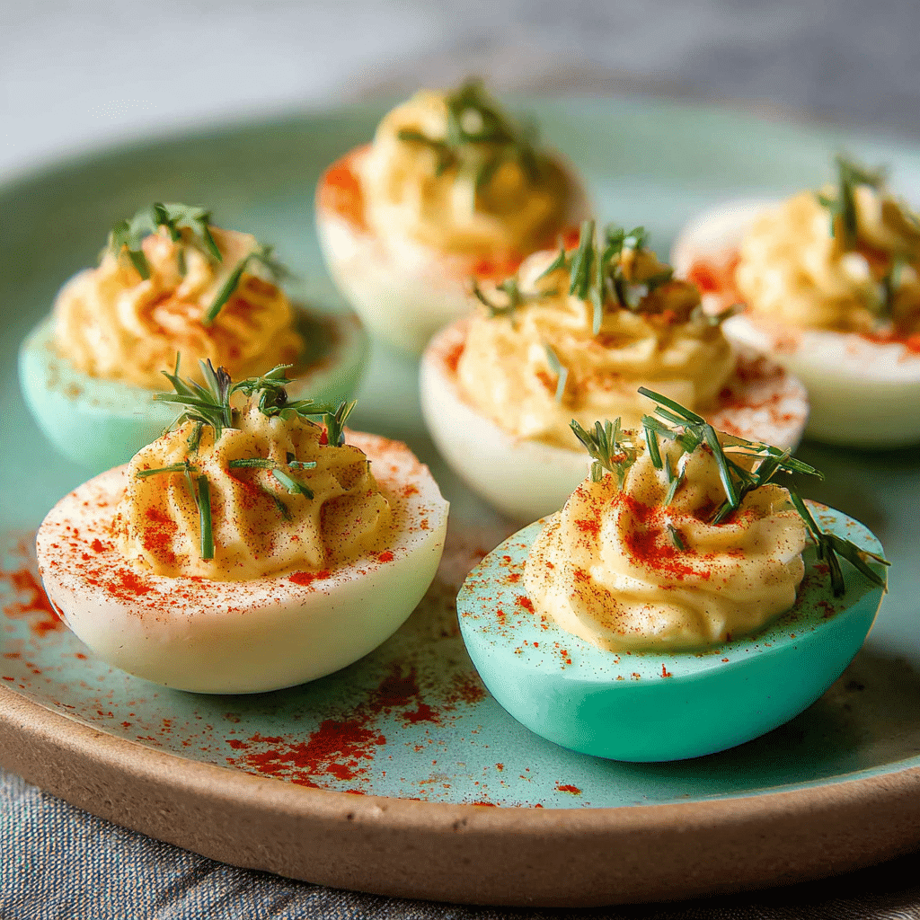 Easter Deviled Eggs