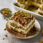 Easy Pistachio Tiramisu No Eggs