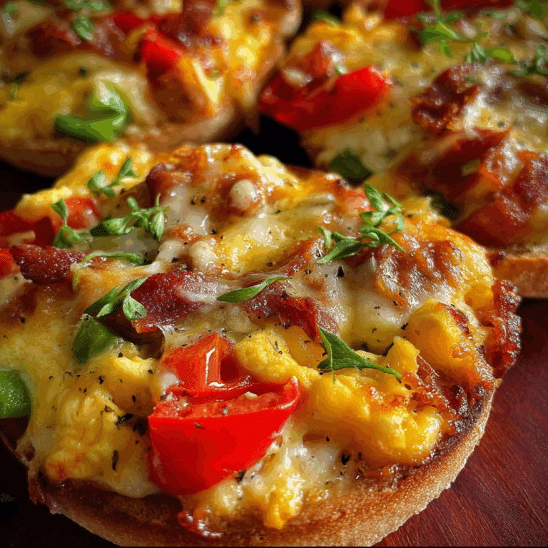 English Muffin Breakfast Pizza