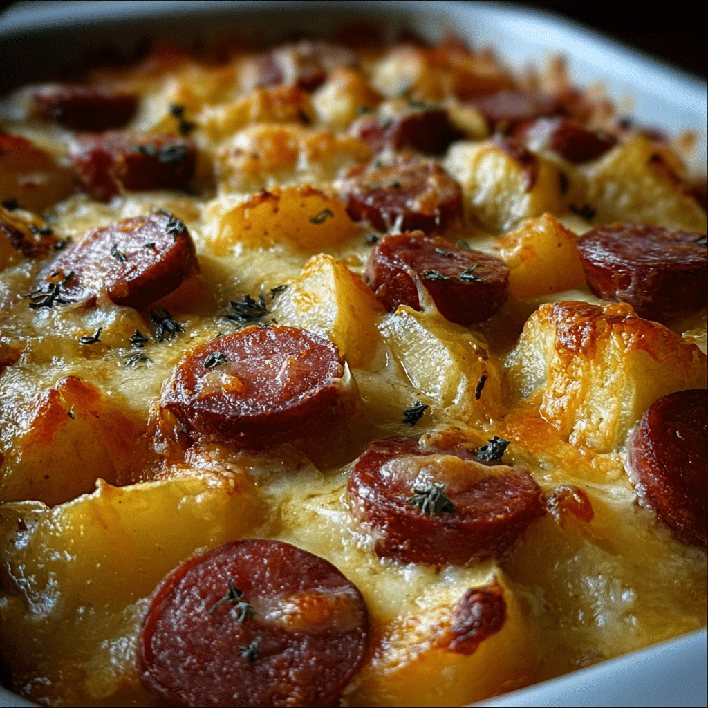 Smoked Sausage & Potato Casserole