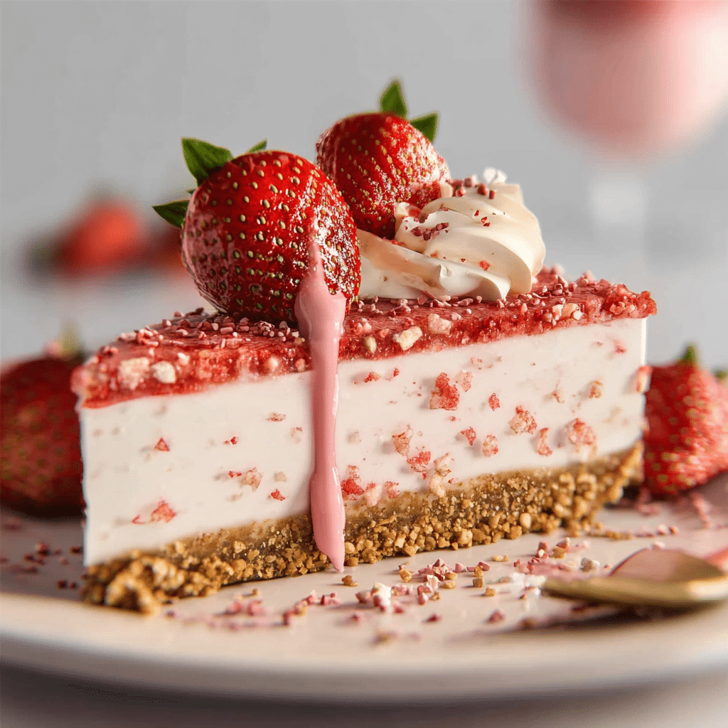 Strawberry Crunch Cheesecake