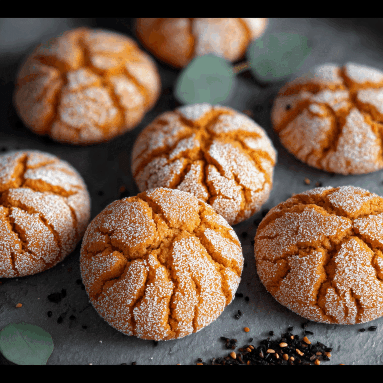 Thai Tea Mochi Crinkle Cookies