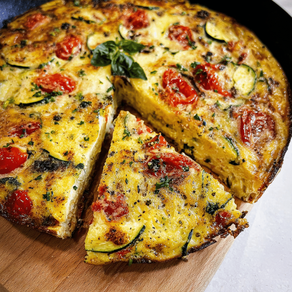 Zucchini and Tomato Frittata