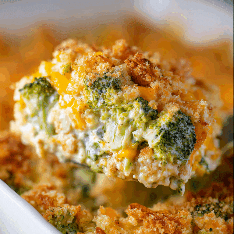Broccoli & Cheese Cracker Casserole