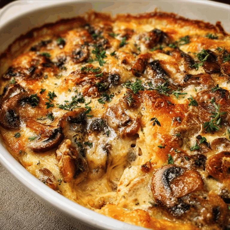 Cheesy Mushroom Casserole