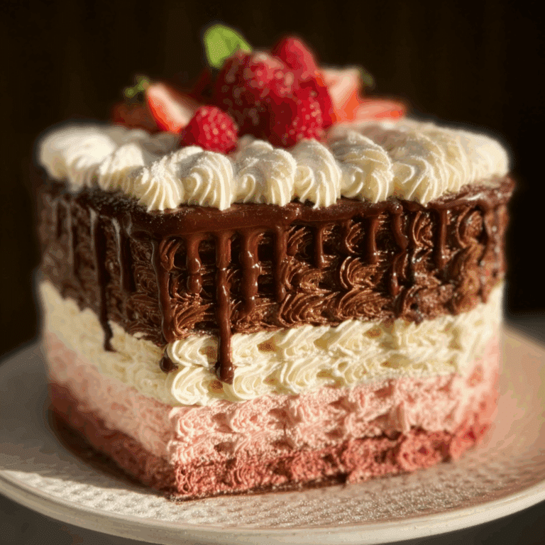 High Altitude Neapolitan Cake