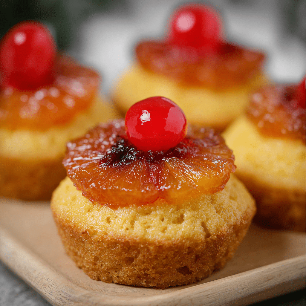 Pineapple Upside-Down Cupcakes