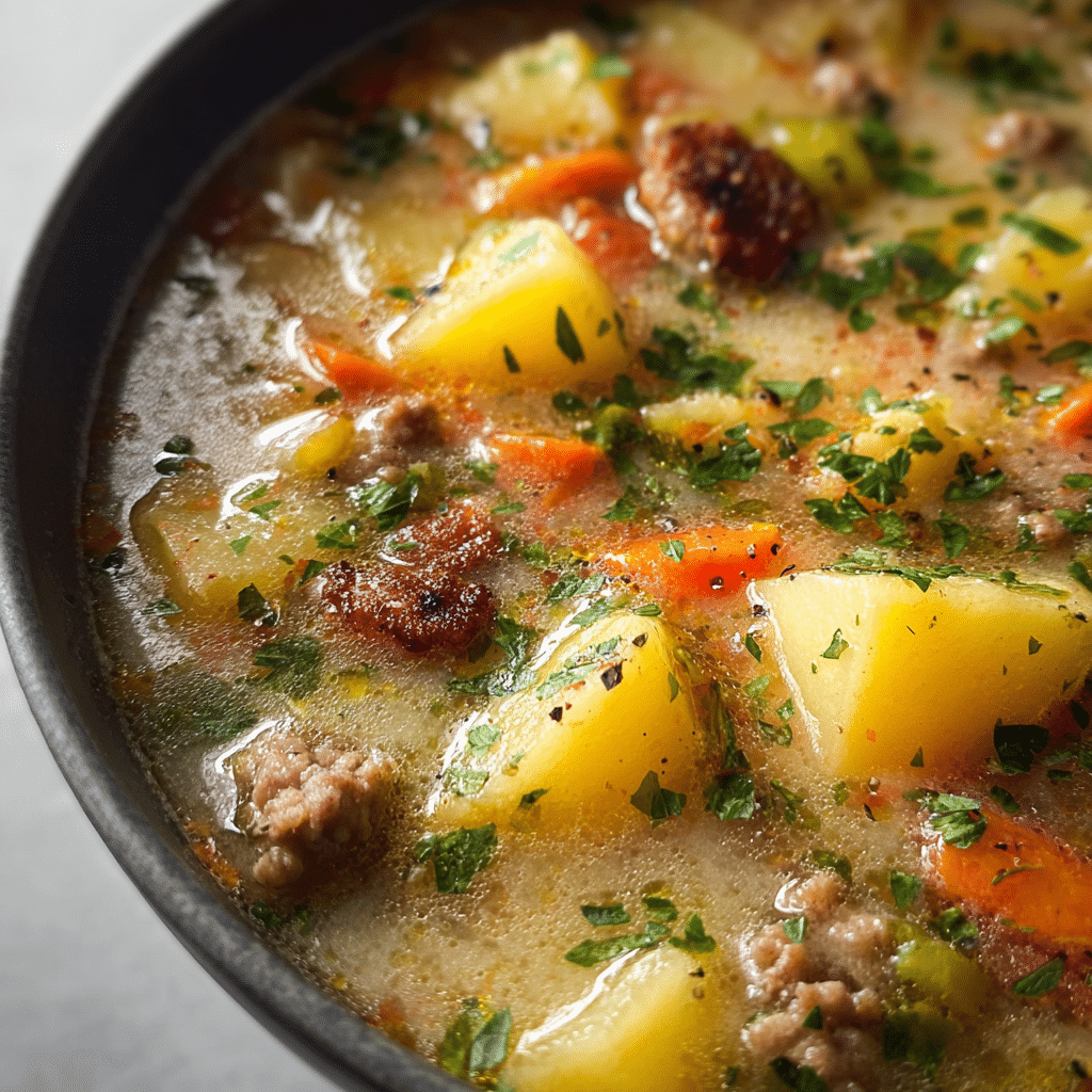 Potato & Hamburger Soup