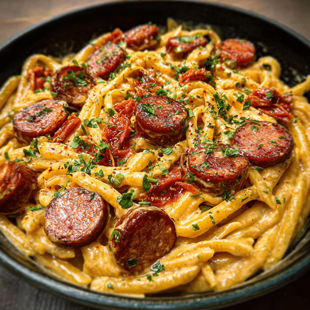 Smoked Sausage Cajun Alfredo