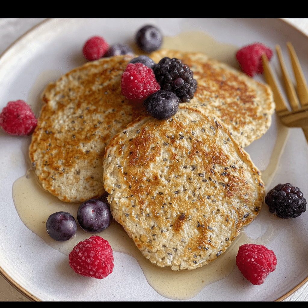 3-Ingredient Flourless Oat Pancakes