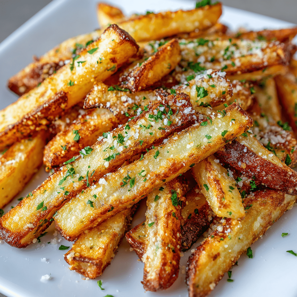Air Fryer Garlic Parmesan Fries