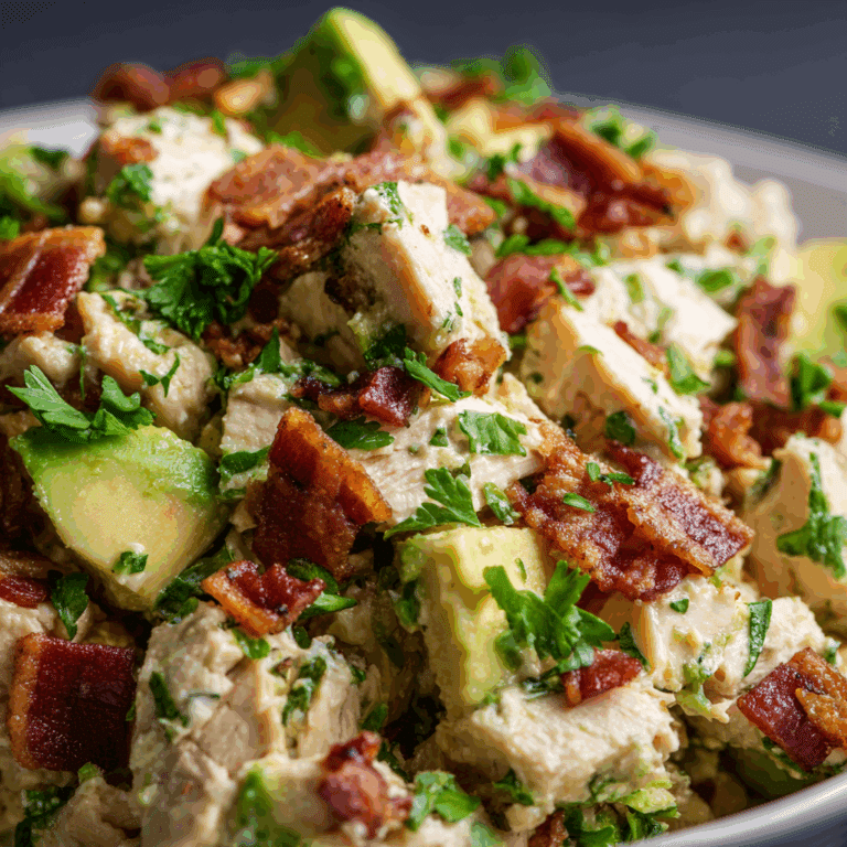 Avocado Chicken Salad with Bacon