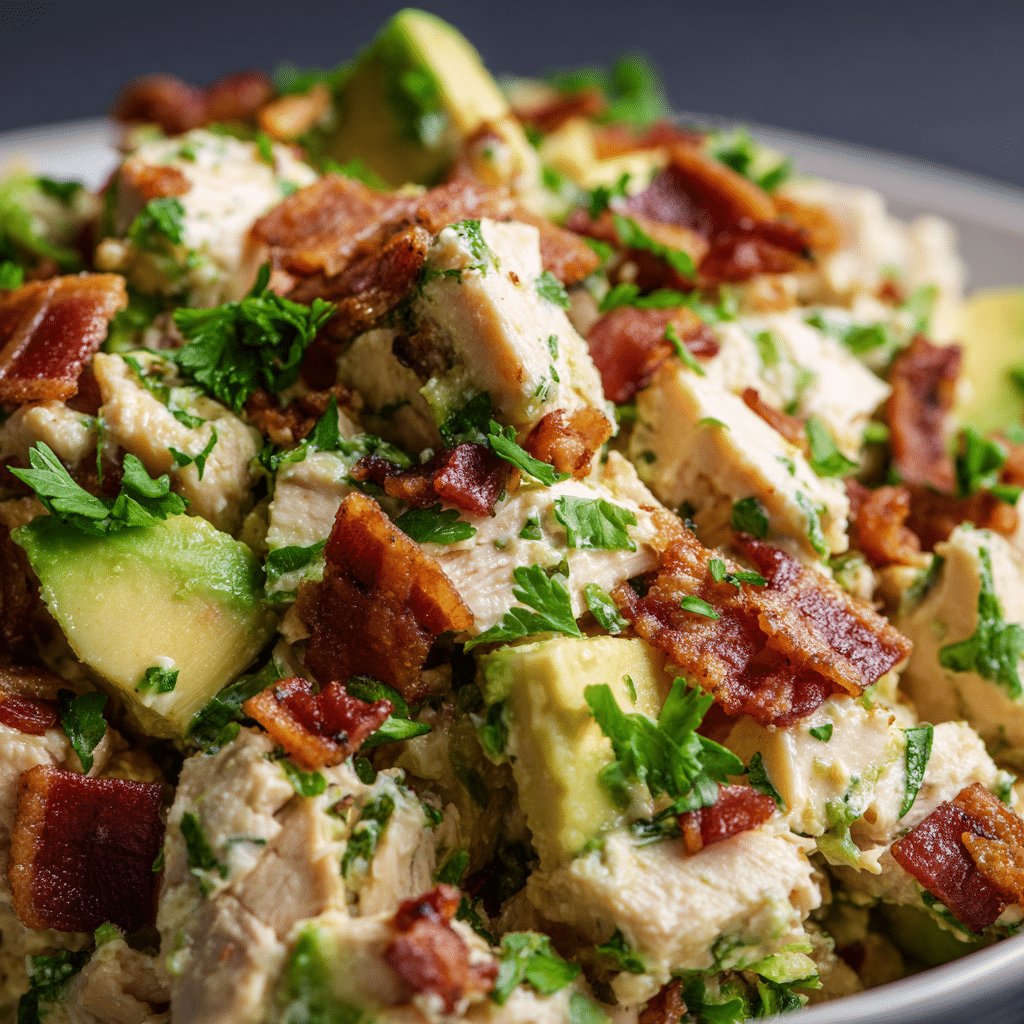 Avocado Chicken Salad with Bacon