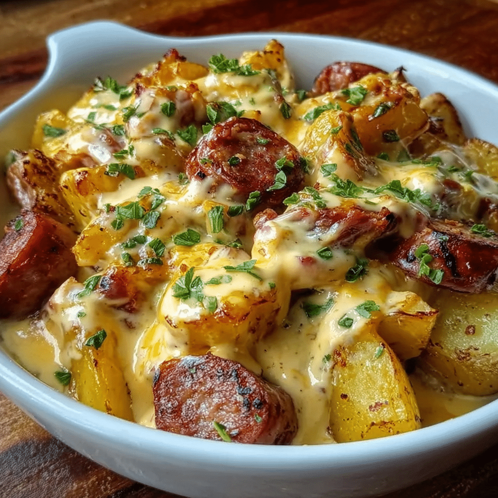 Cheesy Ranch Potatoes & Sausage
