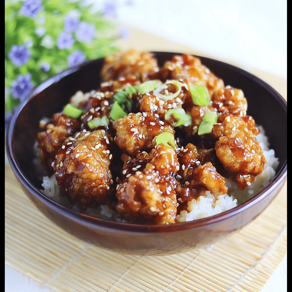 Crispy Honey Chicken with Sweet Asian Sauce