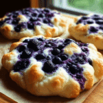 Fluffy Cottage Cheese Blueberry Cloud Bread