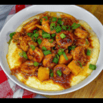 Jerk Shrimp & Cheesy Grits with Gouda