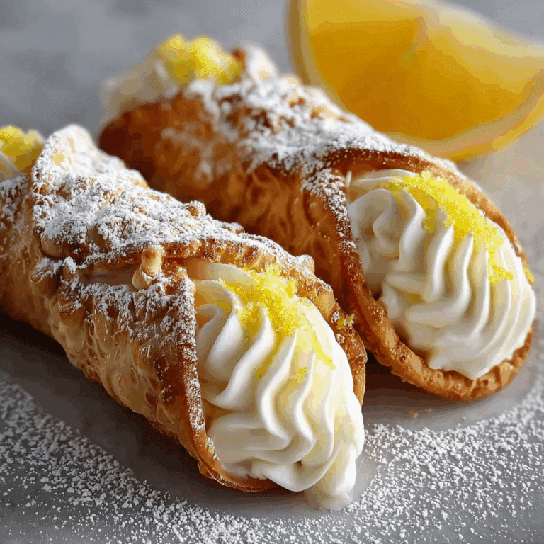Lemon Meringue Pie Cannolis