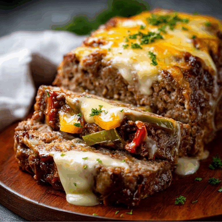 Philly Cheesesteak Meatloaf