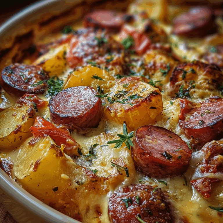 Smoked Sausage & Potato Bake