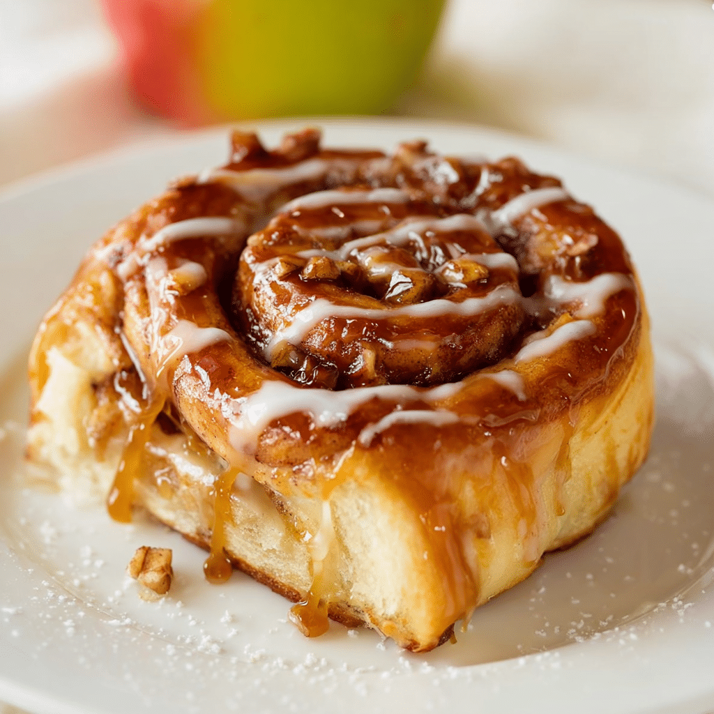Caramel Apple Cinnamon Rolls