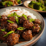 Mongolian Meatballs & Broccoli Stir-Fry