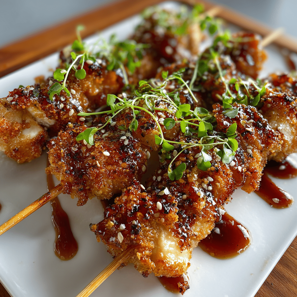 Air Fryer Bang Bang Chicken Skewers