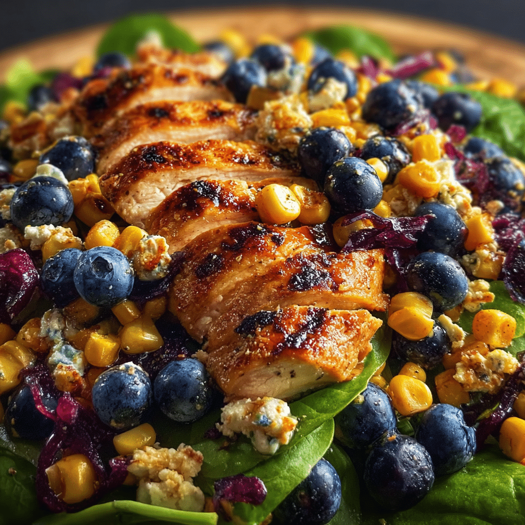 Blueberry Corn Chicken Salad
